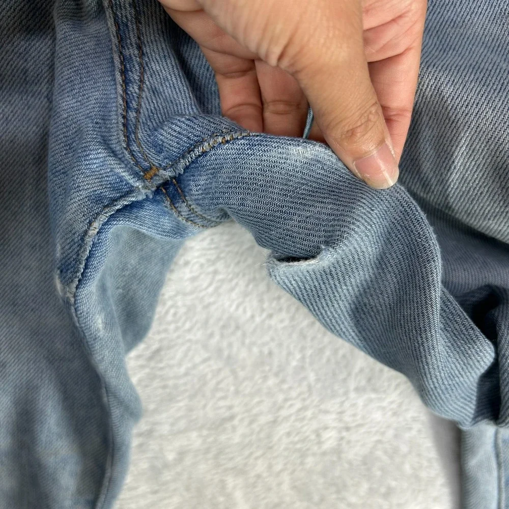 Madewell The Perfect Vintage Straight Jeans Mens Blue Denim Button Fly - 33X29.5